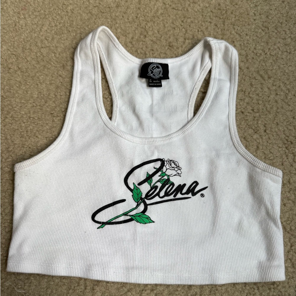 Sana White Graphic Women's Crop Top